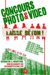 Affiche Laisse béton
